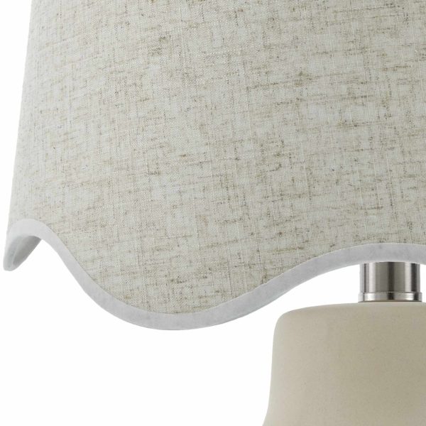 Pojezerje Cream & Wheat Table Lamp For Discount - Image 3