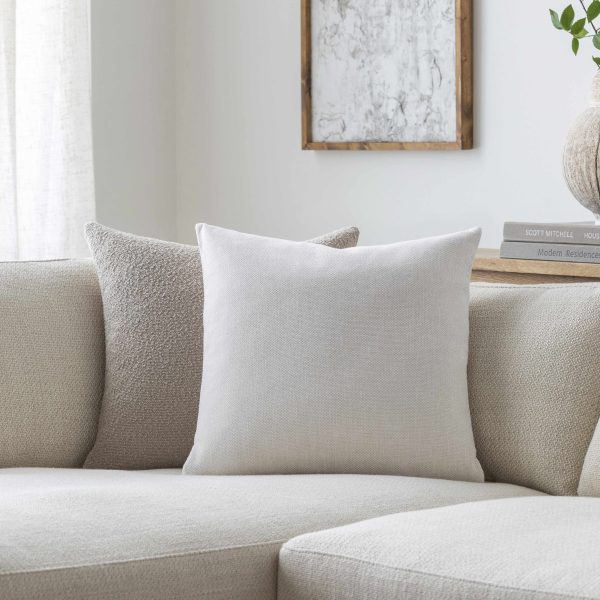 Reijo White Linen Look Accent Pillow Cheap - Image 5