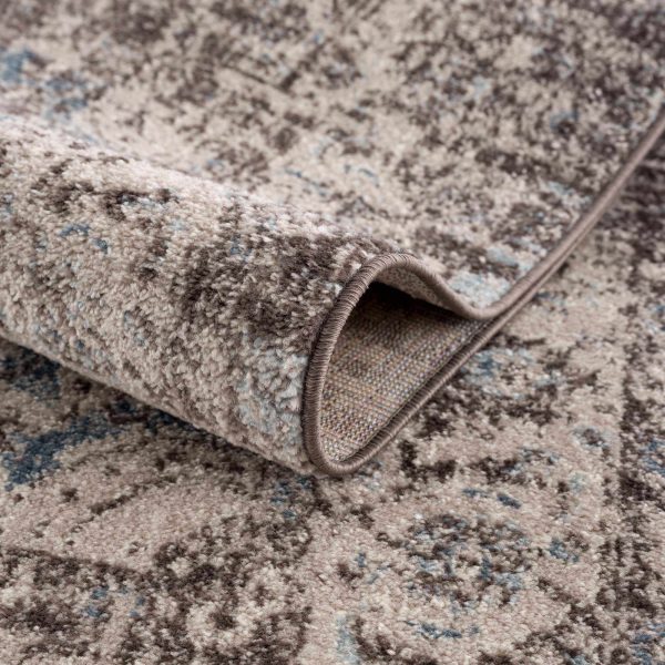 Peeta Dark Brown Medallion Area Rug Online Hot Sale - Image 5