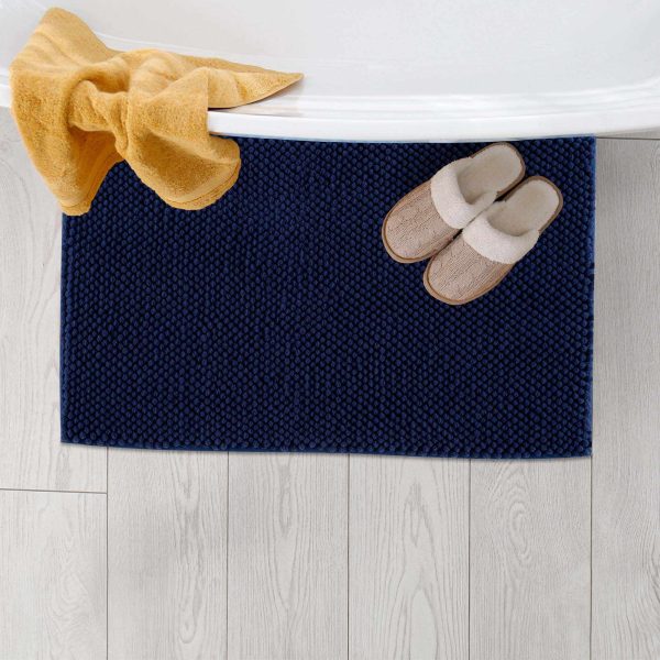 Washable Bath Mat, Navy Blue For Cheap - Image 2