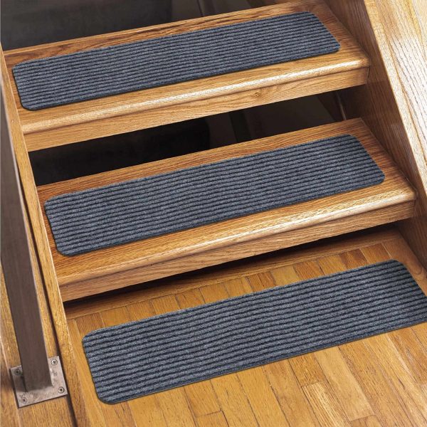 Basic Stair Tread Rugs, Light Gray Hot on Sale - Image 2