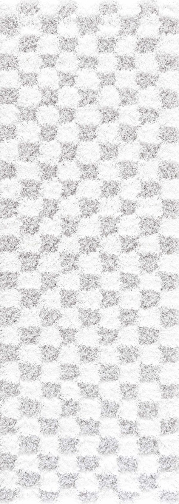 Atira Gray Checkered Area Rug Hot on Sale - Image 4