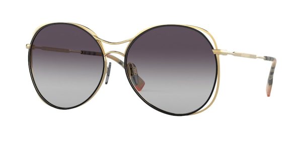 Burberry BE3105 Round Sunglasses Cheap - Image 4