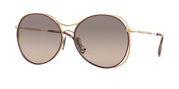 Burberry BE3105 Round Sunglasses Cheap - Image 2