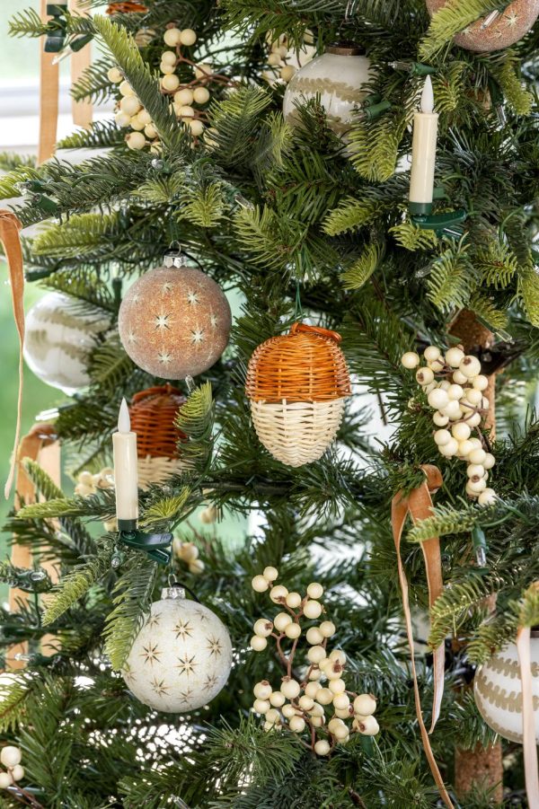 Rattan Acorn Ornament For Cheap - Image 5