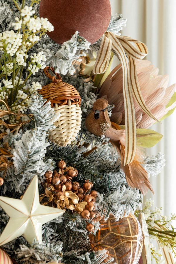 Rattan Acorn Ornament For Cheap - Image 2