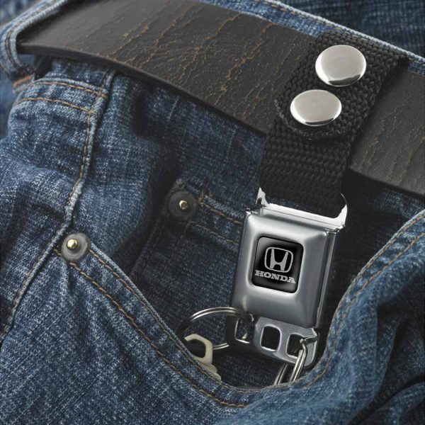 Keychain - Honda - Black Fashion - Image 3